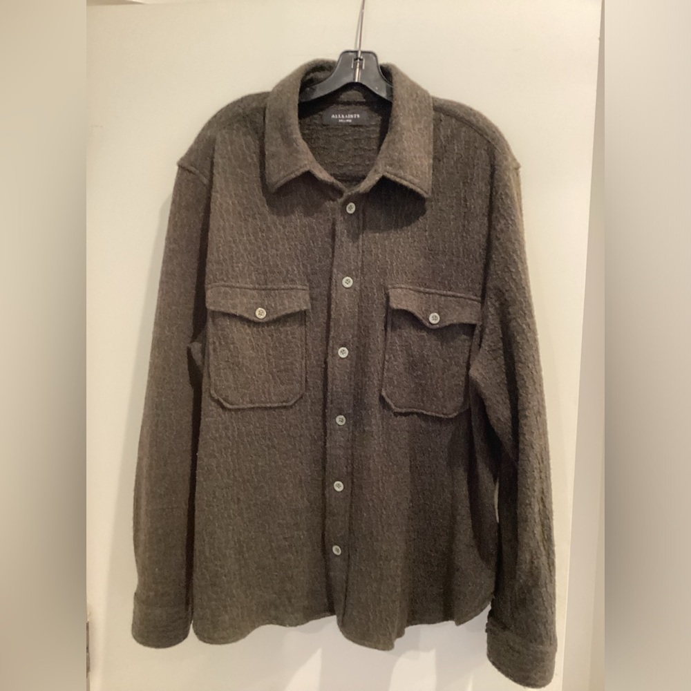 All Saints Pegasus LS Relaxed-Fit Shirt, Men’s XXL